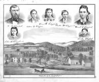 H.H. Claypool, William, Cora B. Phelin, Harriot, Linda, Ida, Muskingum County 1875